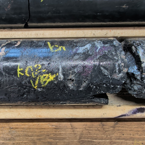 3.02% Cu, 0.288 g/t Au, 25.1 g/t Ag, 58 ppm Mo from 354 m to 355 m