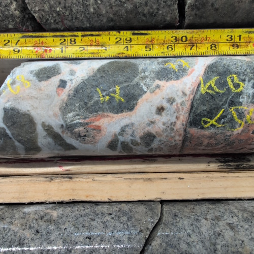 1.1% CuEq, 0.186% Cu, 1750 Mo_ppm, 0.009 g/t Au, 1.6 g/t Ag, from 341m to 342m