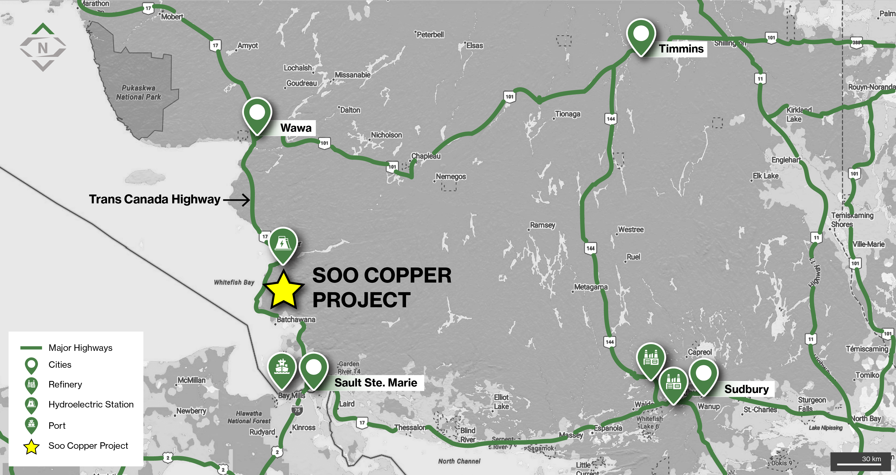 Soo Copper Project Location